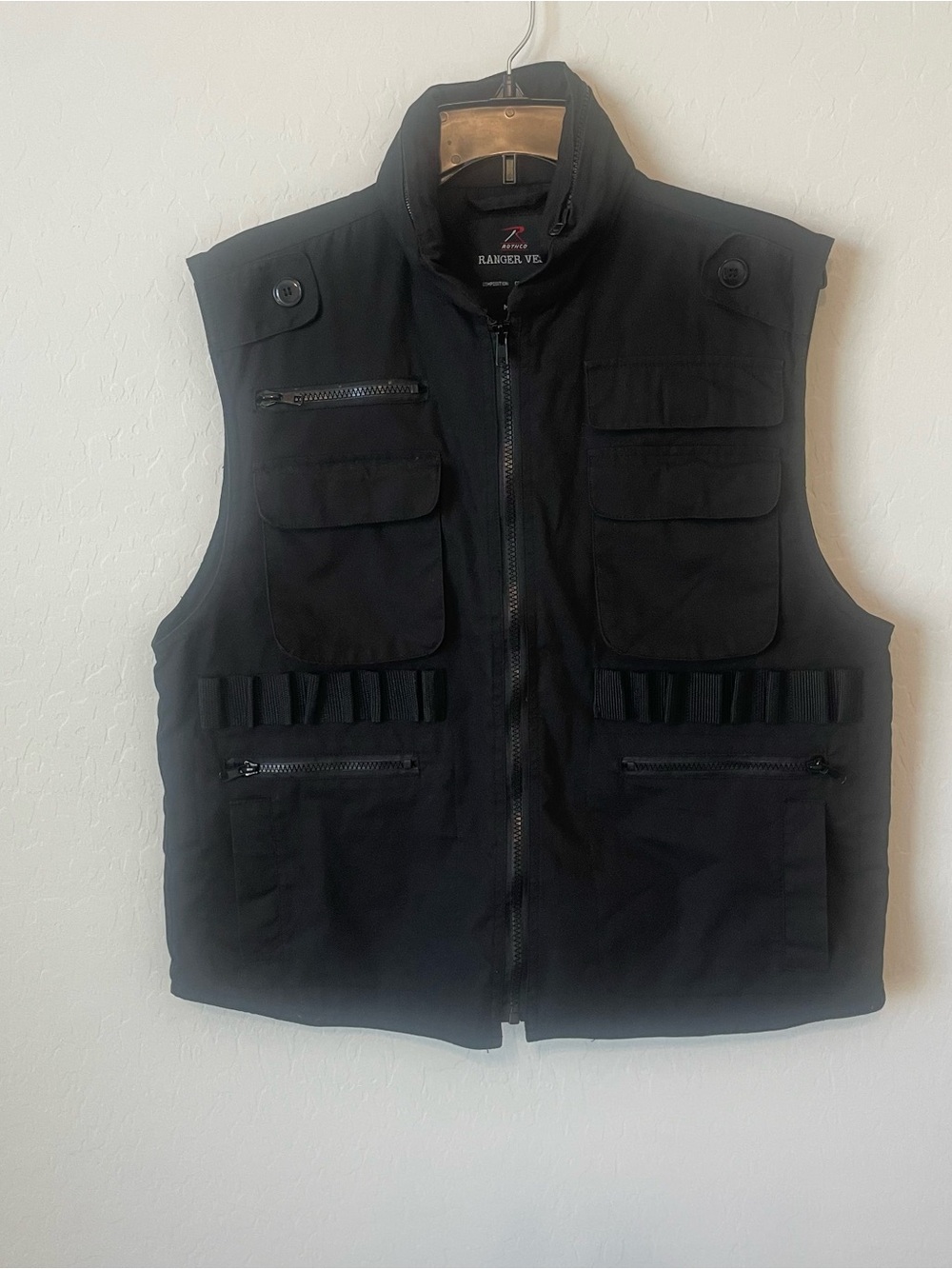 Rothco Black Tactical Utility Vest with Ammo Loops